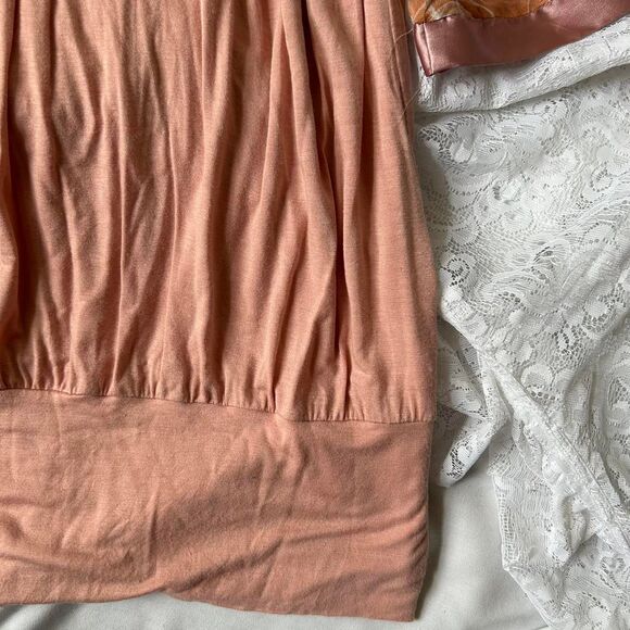 Silk Flutter Sleeve Mini Dress - Picture 3 of 4